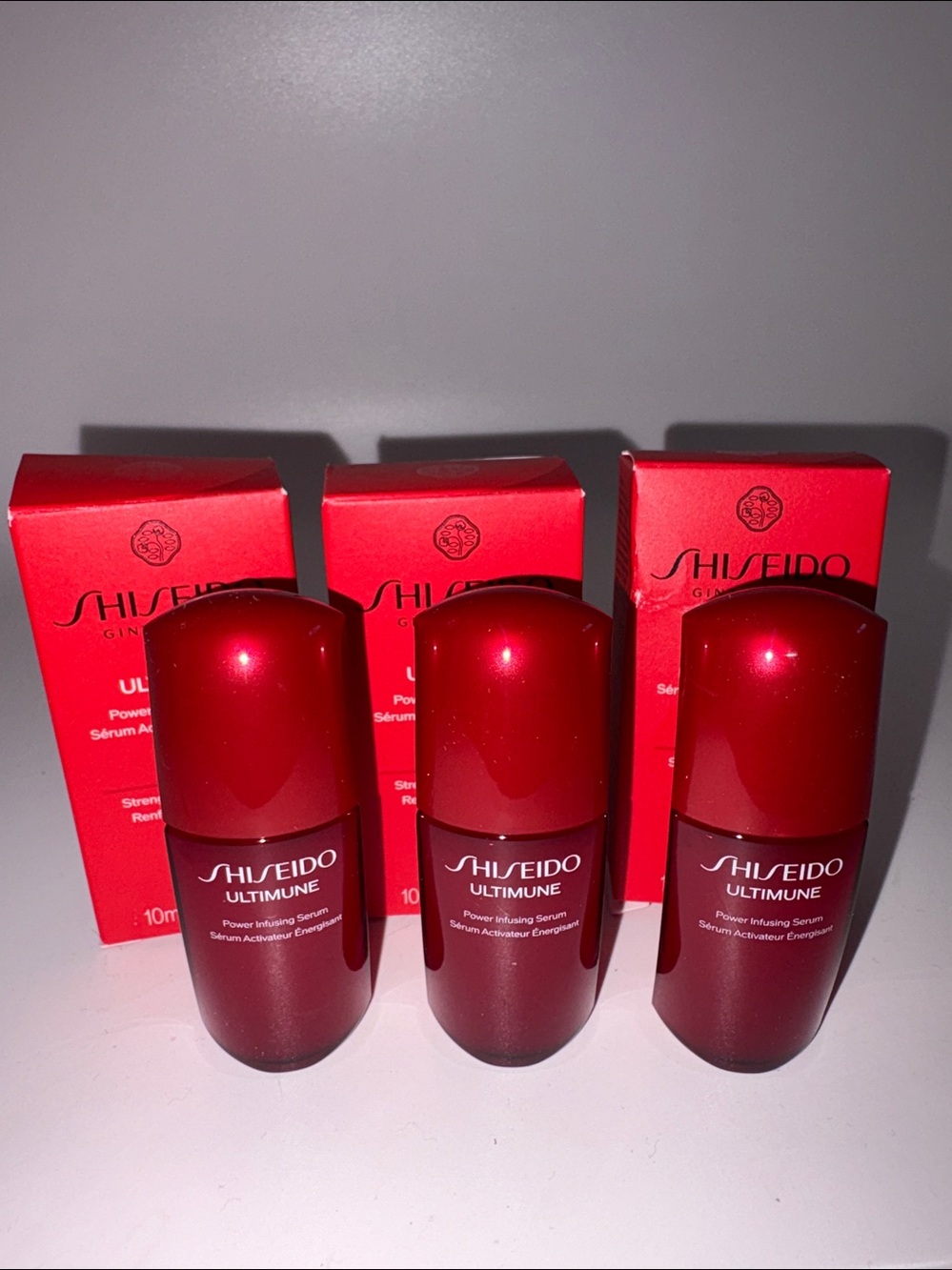 3 NIB Shiseido Ultimune Power Infusing Serum Samples 10ml each